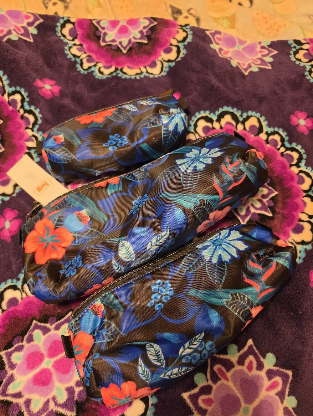 Lug Schooner Zip Pouches In Resort Black